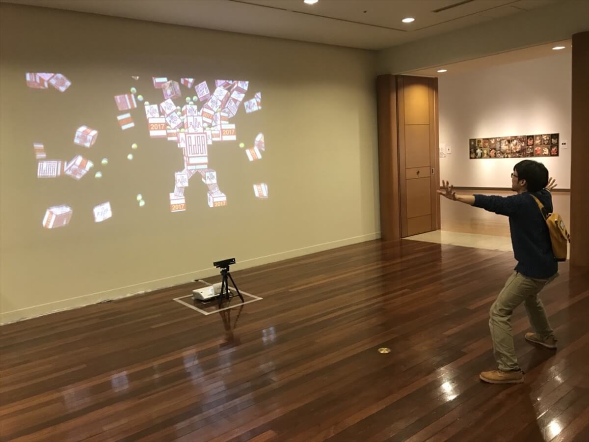 展示されていたインタラクティブアートおよびエンターテインメント部門の作品①