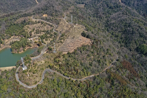 荒川化学工業様の記念事業を撮影したドローン空撮写真2