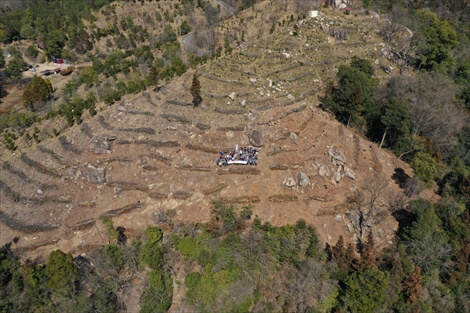 荒川化学工業様の記念事業を撮影したドローン空撮写真8